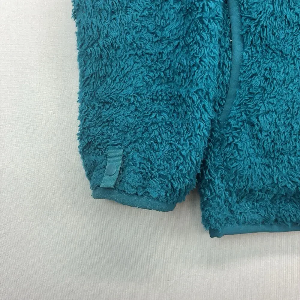 The North Face Osito Fleece Jacket Girls L 14/16 Blue Full Zip High Pile